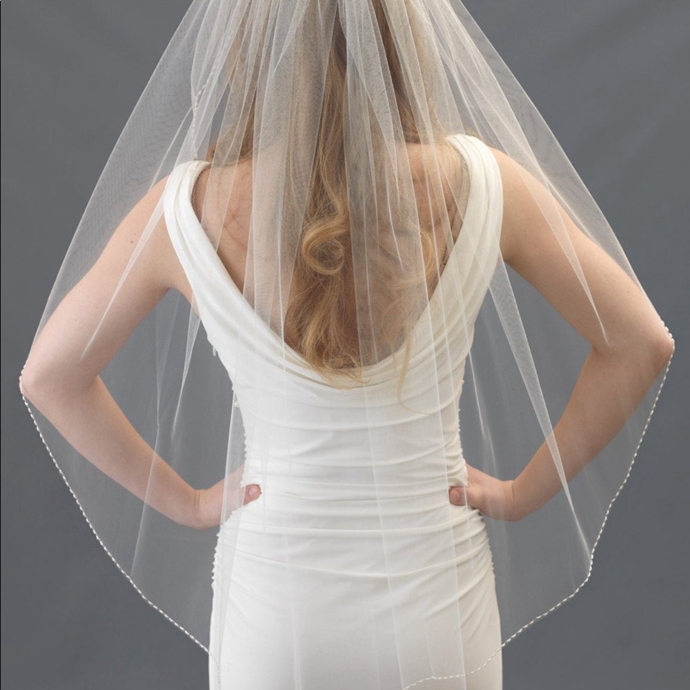 Beaded Wedding Veil
